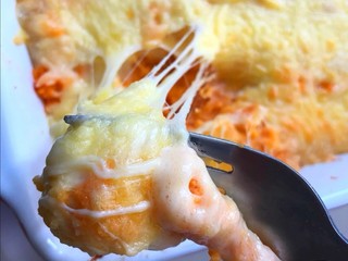 6、芝士奶油焗红薯,拉丝哦~