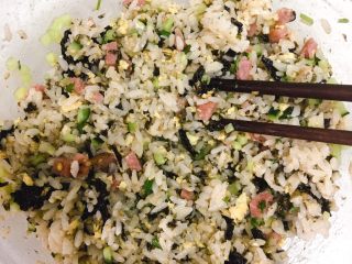 10、饭团????,搅拌均匀