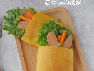 12、胡萝卜口袋面包,好吃好玩的口袋面包，你吃过吗，赶快做起来吧！