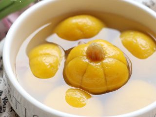 14、南瓜豆沙汤圆,成品