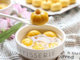 17、南瓜豆沙汤圆,软软糯糯