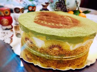 26、抹茶双味芝士生日蛋糕,美吧，没想到会这么惊艳，自己都被惊到了????????