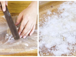 5、能量棒24m+,黄冰糖擀碎，越碎越好，有黄糖的话可以直接用黄糖。