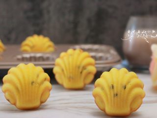 20、百香果柠檬玛德琳,贝壳的纹路非常漂亮