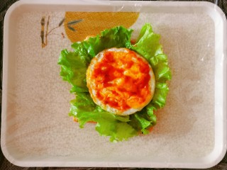 9、芝士火腿三明治,刷一层番茄肉酱