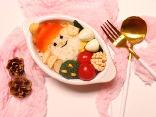 14、儿童雪人便当,孩子喜欢