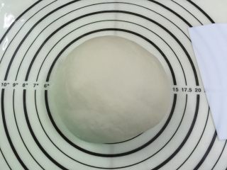 4、淡奶油软欧包,把面团揉圆