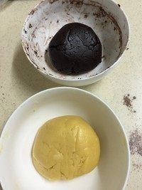 6、马赛克饼干,巧克力面团步骤同上，只是在最后筛入混合粉。