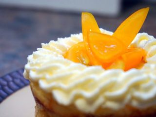 20、奶黄千层果味奶油蛋糕,近看