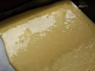 13、简单免打发的 桃花香草裸蛋糕,倒入面糊，160℃烤10分钟