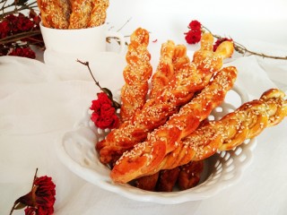 18、豆沙麻花棒,成品图。