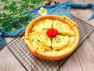 19、快手早餐+鸡蛋葱花软饼,成品图