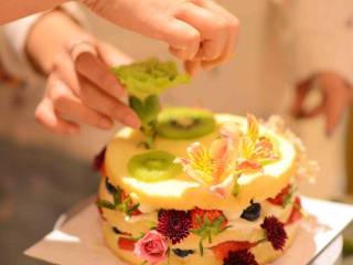 15、#春日烘焙教室#裸蛋糕,展示；