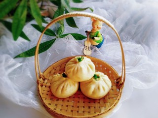 27、最爱包子+蔬菜肉包子,成品图