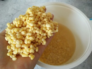 1、免炒无油无糖~清甜绿豆冰糕,脱皮绿豆洗干净,清水泡四个小时变软