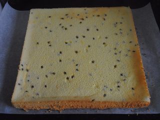 14、百香果蛋糕卷,脱模后