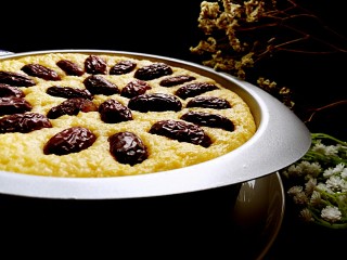 15、玉米面发糕,完成了。