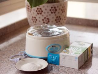 1、酸奶思慕雪,准备食材