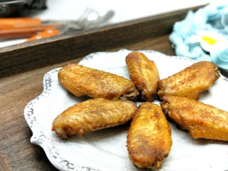 15、孜然烤鸡翅#烤箱版#,近看，外焦里嫩。