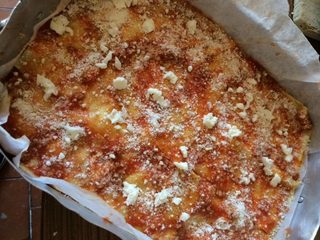 28、意大利肉酱千层面,重复这个步骤,直到面皮使用完