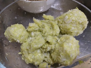 9、猪肉白菜生煎水饺(猪肉好贵),白菜挤干水分