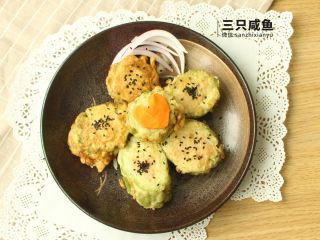 12、苦瓜酿土豆泥,芝麻能提香，放放放