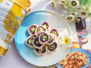 12、奶香秋葵吐司卷,成品。