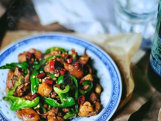 13、免炸低脂 辣子鸡,来张近照~