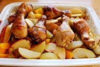 11、苹果柠香烤鸡腿,这是最后烤好，从烤箱取出的样子