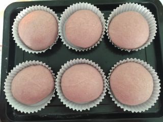 12、蛋黄豆沙蔓越莓包,放入烤箱低温发酵45分钟