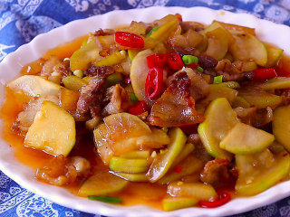 12、葫芦瓜炒肉,开始美美的享用吧