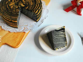 27、拉花斑马心戚风,成品。