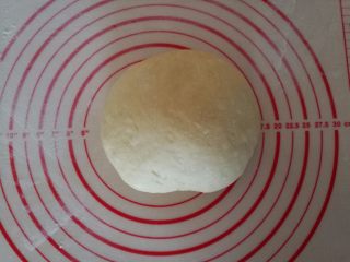 4、水果鱼面包,4.面团取出来，排气