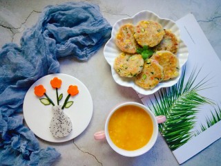 12、香甜土豆饼,配上一碗南瓜粥，营养更健康!