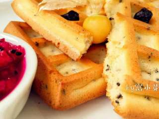 12、芝麻牛奶华夫饼,很诱人