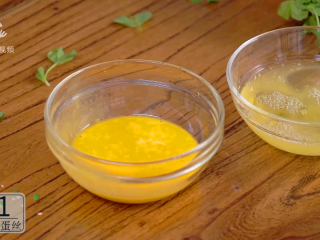 2、开春季：春天一定要吃的美容减肥菜, 打3个鸡蛋，分离蛋黄、蛋清，各自打散