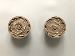 10、黑米旋风小蛋糕,装入学厨4寸模具内，至8分满