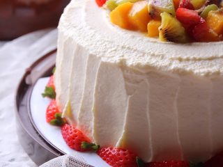 23、缤纷水果奶油蛋糕,