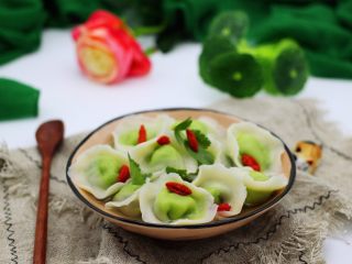 26、翡翠南极磷虾荠菜馄饨【宝宝辅食】,颜值担当有木有