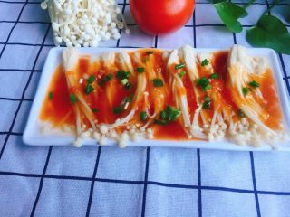 14、#懒人料理#茄汁酸甜金针菇,感谢网上厨房提供这个便利，能让我记录生活的同时也可以有梦想。