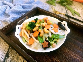 10、厨房挑战 素菜 腰果全素,成品图。