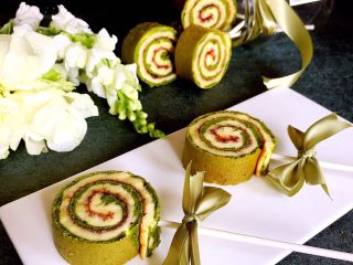 20、双色蓝莓酱蛋糕卷,成品图