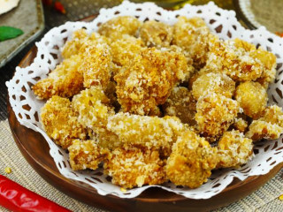 6、杏鲍菇秒变鸡米花,蘸取番茄酱即可享用