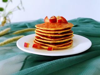 13、香蕉松饼的健康做法,成品。