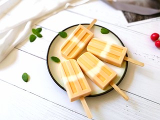 15、芒果酸奶雪糕,成品图！