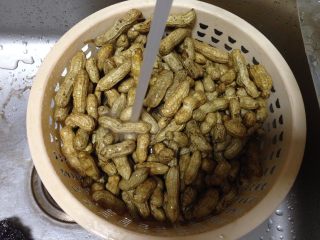 1、盐焗鲜花生米,鲜花生用流水冲净表面泥沙后洗净