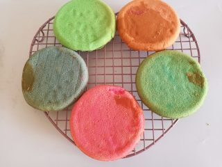 15、彩虹蛋糕,15.蛋糕片全部脱模