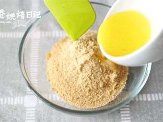 3、和烤箱说Bye Bye,搅拌搅拌就能吃的蛋糕！给这春光添抹绿,3、黄油和饼干碎两者混合均匀平铺在模具里压实。放入冰箱冷藏待用。