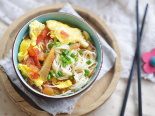 18、西红柿鸡蛋面,西红柿鸡蛋面