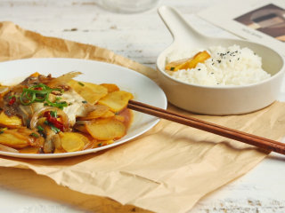 16、土豆烧鲳鱼,成品1